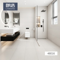 朗浩 客厅柔光肌肤釉微水泥侘寂风瓷砖奶油大地厨房卫生间墙砖地砖 奶白色...